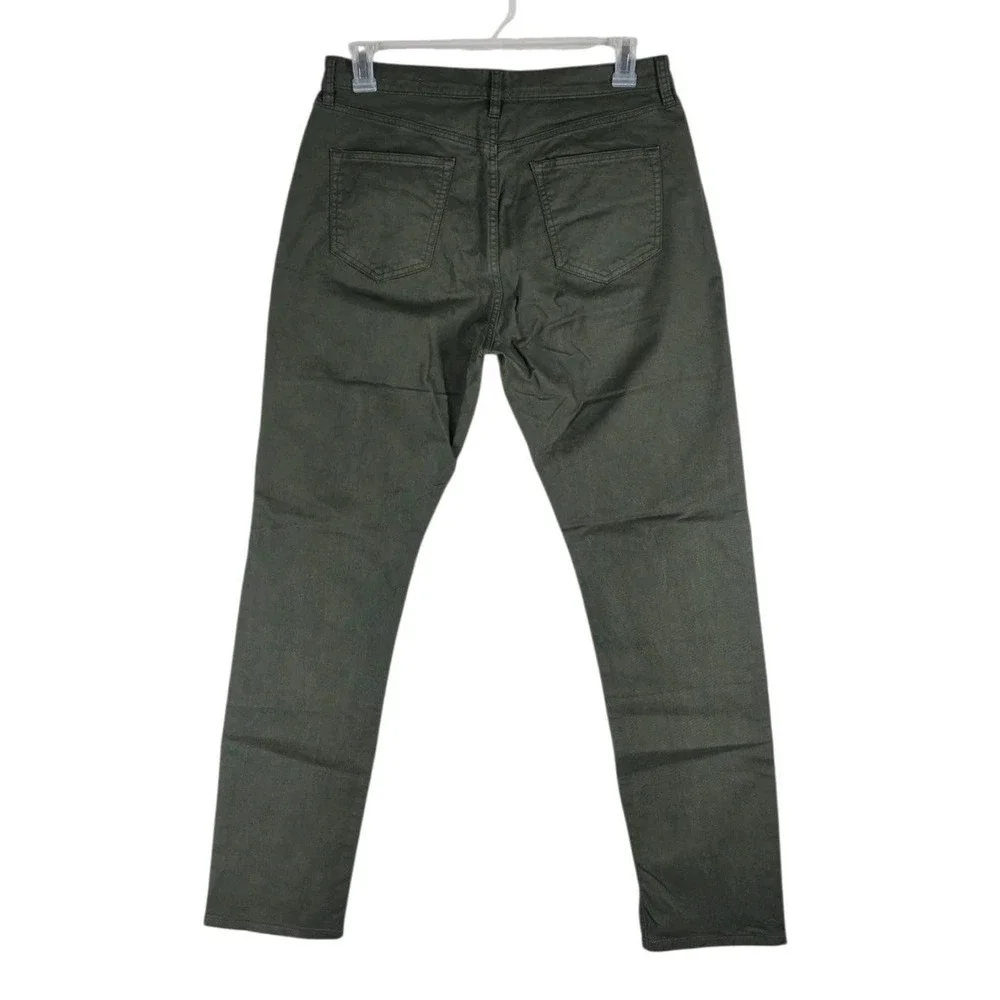 Flint and Tinder 365 Pants Mens 33x32 Olive Green Tapered Fit Chino Trouser
